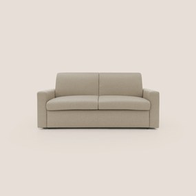 Kansas Divano letto matrimoniale alto 20 cm in tessuto impermeabile misto cotone T13 beige