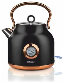 Bollitore Elettrico con Teiera Haeger EK-22B.024A Nero Acciaio inossidabile 2200 W 1,7 L