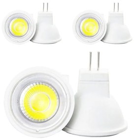 6 Lampada MR11 GU4 Led AC/DC 12V 3W 300LM Neutro 4000K D35X31mm