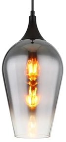 Globo 15552H3 - Lampadario a sospensione con filo LAVUS 1xE27/60W/230V diametro 18 cm nero