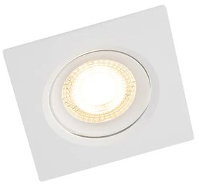 Set di 3 faretti da incasso bianchi con LED dimmerabile a 3 livelli - Miu