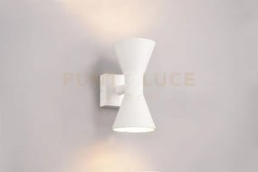 Ardas applique da esterno fusione alluminio bianca bi-emissione h. ...