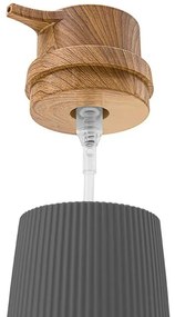 Dispenser per sapone liquido Grigio dettagli effetto legno Blob