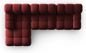 Divano in velluto rosso 285 cm Bellis - Micadoni Home