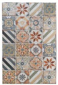 Tavolo In Mosaico Da Esterno 120x80 Cm In Acciaio Top In Ceramica Cordova