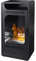 Stufa a Bioetanolo da Interno 94,5x50x32 cm 3,5kW Fiammetta Ventilata Nera