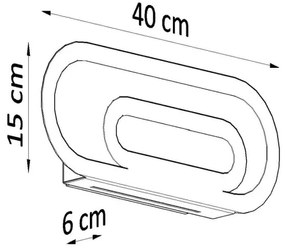 Sollux SL.0931 - Applique SACCON 2xG9/40W/230V