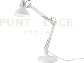 Lampada da scrivania artifex bianca 1 luce attacco e27 23x23x73,8cm...