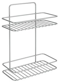 Mensola da bagno angolare a parete con due piani Rif. - Metaltex