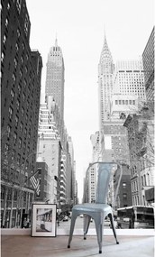 Fotomurale ESTA Muro di New York, nero grigio 186X280 cm