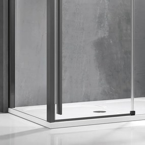 Box doccia 80x150 telaio colore gun metal vetro 8mm  | KSA5000GM - KAMALU