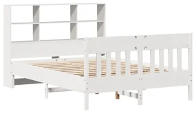Giroletto senza materasso bianco 160x200 cm legno massello pino