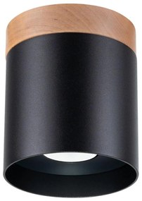 Sollux SL.1349 - Faretto RIF 1xGU10/10W/230V diametro 12 cm nero