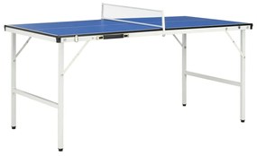 Tavolo Da Ping Pong Con Rete 5 Piedi 152x76x66 Cm Blu /