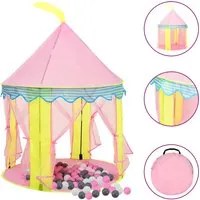 Tenda da Gioco per Bambini Rosa con 250 Palline 100x100x127 cm 3107747