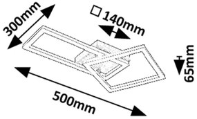 Rabalux 71381 - Plafoniera a LED ELLINOR 24W/230V 3000K