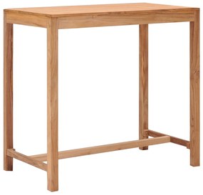 Tavolo Da Bar Per Esterni 110x60x105 Cm Massello Di Teak /