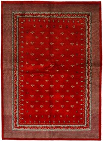 Loribaft Tappeto 240 x 180 Rosso (Indian) Annodato A Mano