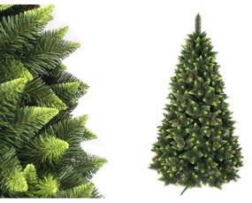 Albero di Natale artificiale decorato in pino, altezza 180 cm - Vánoční stromeček