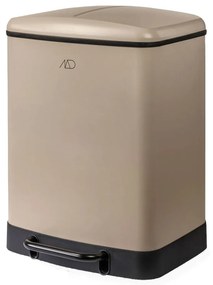 Bidone a pedale in metallo beige per rifiuti differenziati 24 l Wonda - Mette Ditmer Denmark