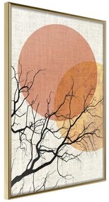 Poster  Gloomy Tree  Cornice Quadri Cornice d'oro, Larghezza x Altezza Home decor 20x30