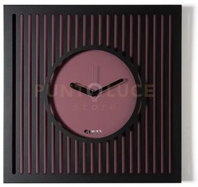Orologio da parete elegante tiffany grande nero,viola ametista