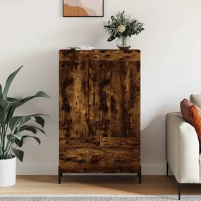 Credenza Rovere Fumo 69,5x31x115 Cm İn Legno Multistrato /