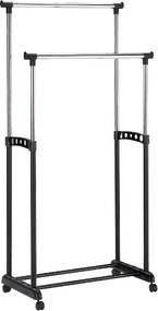 Appendiabiti Nova II in plastica e metallo – regolabile 94-168 cm