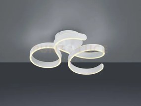 Francis plafoniera led 40w 4650lm, 3000k vortici bianca con regolaz...