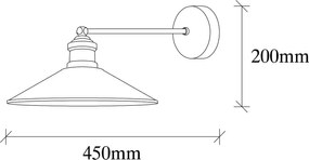 Lampada da parete color bronzo ø 30 cm Dodo – Opviq lights