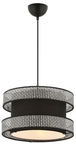 Lampadario a sospensione su cavo HALO 1xE27/60W/230V nero/grigio