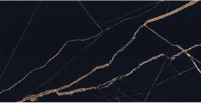 Mexen Fossil Gres nero smaltato rettificato G1, piastrella pavimento-parete 120 x 60 cm, alto lucido - TL213-120-060-00