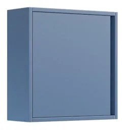 Pensile bagno Cielo blu pastello in truciolare, 1 anta apertura da sinistra e destra P 16 x L 39 x H 39 cm