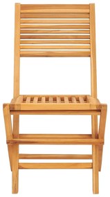 Sedie da giardino pieghevoli 2pz 47x62x90cm legno massello teak