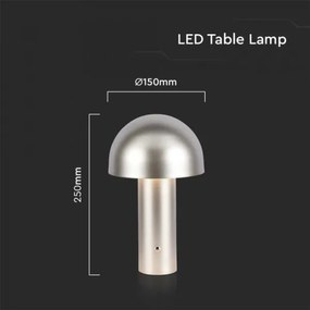 LED Lampada da tavolo ricaricabile dimmerabile LED/1W/5V 3000-6000K 1800 mAh oro
