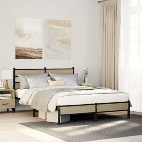 Giroletto Senza Materasso Rovere Sonoma 160x200cm İn Truciolato /