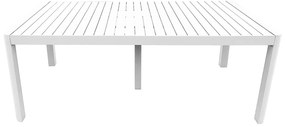 Tavolo da giardino allungabile 200 320x100x73 cm Newcastle - bianco