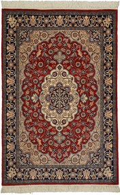 Kerman Tappeto orientale 120x180 Rosso (Pakistan) Annodato A Mano