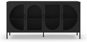 Cassettiera nera 160x90 cm Tayra - Marckeric