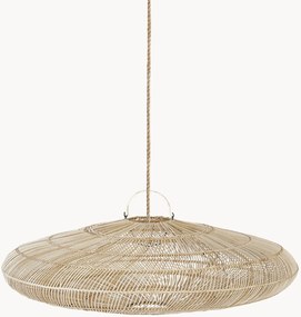 Lampada a sospensione in rattan tessuto a mano Macaron