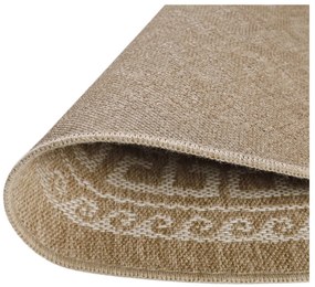 Tappeto tondo beige per esterni ø 120 cm Comilla - Ayyildiz Carpets