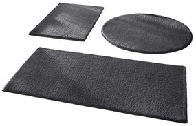 Tappeti da bagno grigio scuro in set di 3 pezzi 50x90 cm - Mila Home