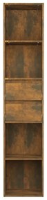 Libreria rovere fumo 36x30x171 cm in legno multistrato