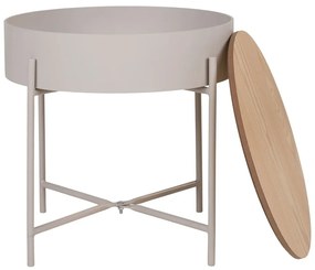 Tavolino rotondo in metallo ø 40 cm Sisco – House Nordic