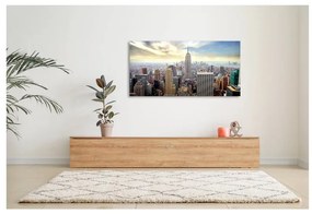 Stampa su tela New York panorama su empire 2, multicolore 140 x 70 cm