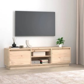 Mobile Porta Tv 140x35x40 Cm İn Legno Massello Di Pino /