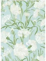 Harlequin Carta da parati Fleur de Joie - Chalk/ Emerald/ Sky