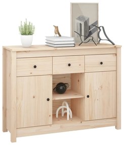 Credenza 100x35x74,5 cm in legno massello di pino