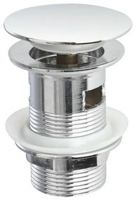Miscelatore bidet inox cromato lucido con piletta click-clack York