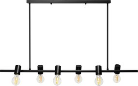 Lampada Da Soffitto Pensile Industrial Nero APP480-6CP